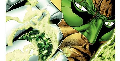 Hal Jordan i Korpus Zielonych Latarni Prawo Sinestro Gitarą Rysowane